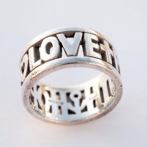 Faith Hope Love James Avery Ring Size 8